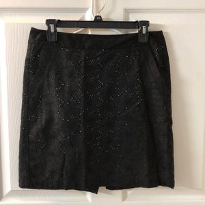 Black lace skirt